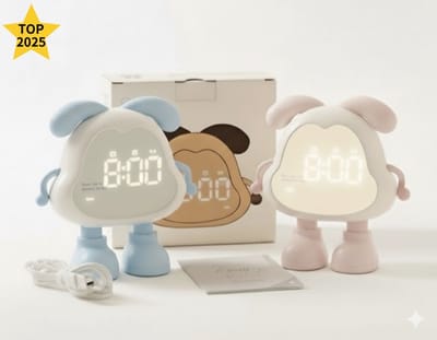 Dora Slaaptrainer - Slaapwekker Kinderen - Kinderwekker met Nachtlampje - Baby - Kind - Dora hond - Blauw