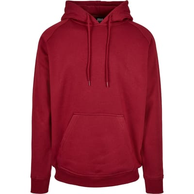 Urban Classics - Blank Hoodie/trui - M - Bordeaux rood