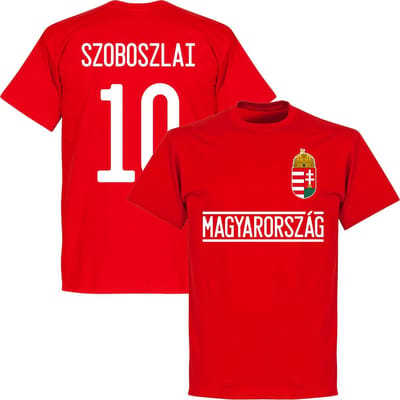Hongarije Szoboszlai 10 Team T-Shirt - Rood - L