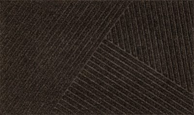 Kleen-Tex Dune Deurmat Stripes - 45 x 75cm - Dark Brown