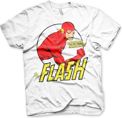 DC Comics The Flash Heren Tshirt -S- Fastest Man Alive Wit