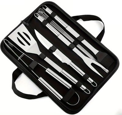 Nivard Barbeque Set - Barbecueset - Barbecue - Barbecues - BBQ - Tangenset - Vleeset - Accessoires - Zomer - 10 stuks