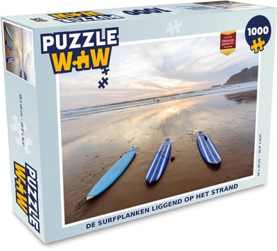 Puzzel De surfplanken liggend op het strand - Legpuzzel - Puzzel 1000 stukjes volwassenen