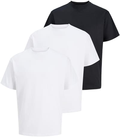 Jack & Jones Heren t-shirt 3 pack Organic Relaxed