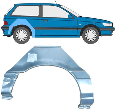 Reparatiepaneel achterspatbord voor Mitsubishi Colt 1988-1992 / Rechts