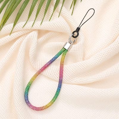 Glitter Flitsende Telefoon Lanyard Telefoon Polsbandjes Sleutelhanger Hanger Anti-verlies Koord veelkleurig