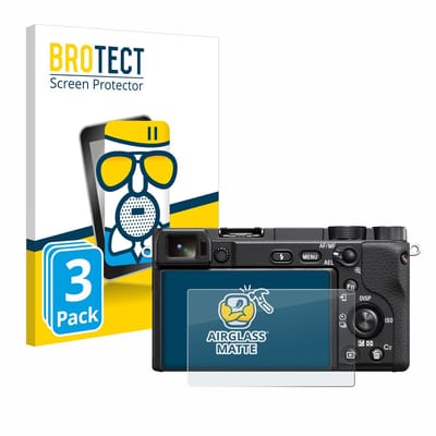 BROTECT - Screenprotector voor Sony Alpha 6100 / 6100A - Folie Beschermfolie Beschermglas matte 3 Stuks