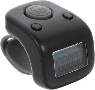 Digitale Vingerteller - Teller Ring - Nauwkeurig Tellen - Stille Klikker - 4.5x3.4cm - Zwart
