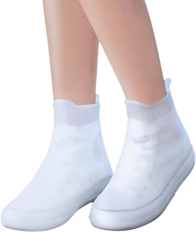 Waterdichte Schoenhoezen Silicone - Anti-Slip & Slijtvast - Herbruikbaar voor Reizen, Thuis en Buiten - Compact Opbergbaar(L)