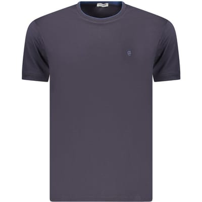 Coveri Beweegbare Blauw Katoenen Heren T-Shirt