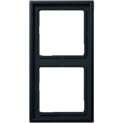 Jung LS 990 afdekraam 2-voudig aluminium dark - AL2982D