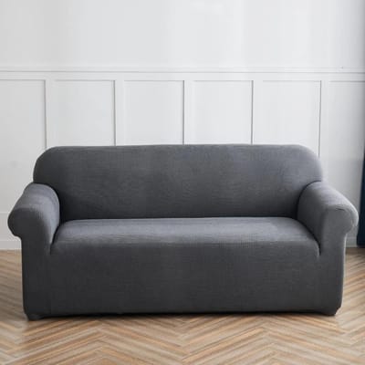 1 pièce Housse de canapé élastique Jacquard Épaisse Housse de canapé universelle Antidérapante Protecteur de meubles ménagers 1/2/3/4 Places 1seat(90-140cm) gris