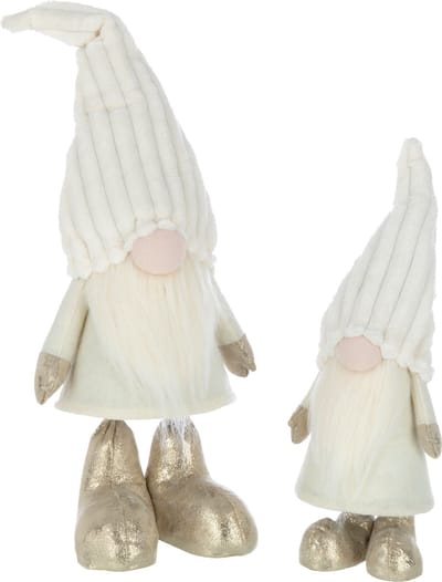 J-Line figuur Kabouter Veren - textiel - beige - large