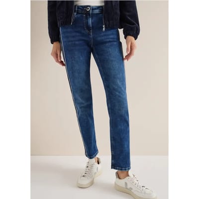 Jeans met gallonstrepen