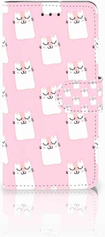 Motorola Moto G7 Play Telefoonhoesje met Pasjes Sleeping Cats