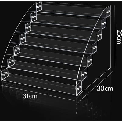 Présentoir à Vernis à Ongles en Acrylique de Haute Qualité Plusieurs Couches Boîte de Rangement Transparente pour Vernis Support d'Exposition Tendance pour Salon de Manucure Étagère Cosmétique transparent