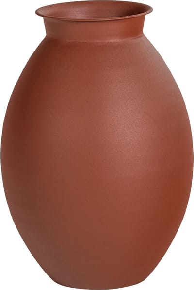 WOOOD Caro Vaas XXL - Metaal - Bruin - 70x50x50