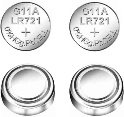 Set van 4 Knoopcel Batterijen 1,5V (AG11/LR721) voor Horloges en Klein Elektronica