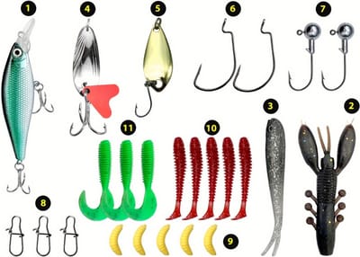 Livano Visspullen - Viskoffer - Tacklebox - Kunstaas - Vis Accessoires - Hengelsport - Spullen - Roofvis - Karper - Snoek - 26 stuks