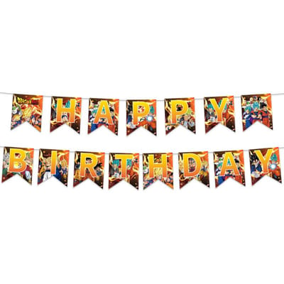 Dragon Ball Gelukkige Verjaardag Decoratieset Tafelkleed Bord Servet Beker Taartdecor Feestmuts Babyborrel Dragon Ball Feestartikelen