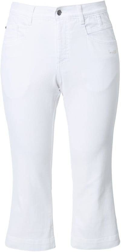 Laurasøn - Dames - 3/4 straight jeans - Sneeuwwit - Maat 42