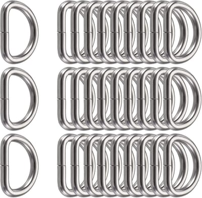 25 mm D-ring sluiting voor portemonnees en sleutelhangers