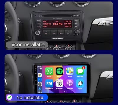 Autoradio 1/32GB met Carplay en Android auto | Geschikt voor Audi TT 2006-2014 | Radio scherm met Navigatie | 2006 2007 2008 2009 2010 2011 2012 2013 2014 | MK2 8J