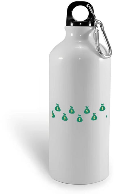 Hacebo® - Geld zakken waterfles - Geld - iemand die van geld houdt - cadeau voor iemand die houdt van geld - verjaardagscadeau - gift - geschenk - water fles - 400ML