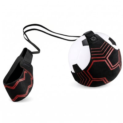 Kyto Sports Voetbaltrainer met Elastisch Koord - Solo Voetbal Trainer voor Techniektraining en Balcontrole - Verstelbare Trainingsgordel voor Kinderen en Volwassenen