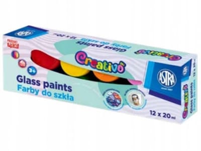 Astra Pastel Creativo Glas & Keramiek Verf - 12 Kleuren (20 ml)