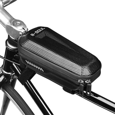 Fiets Bovenbuistas MTB Wegwielrennen Regendichte Fiets Voorbalktas Fiets zwart