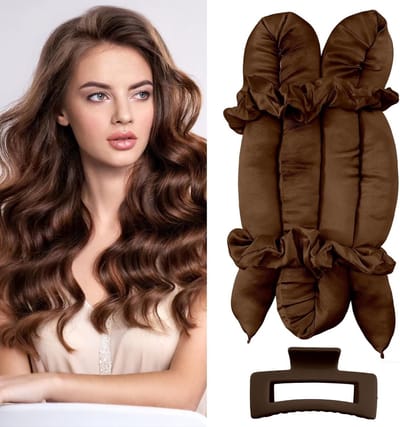 Satin Haarrollers voor Lang en Kort Haar, Creëer Zachte Krullen en Volumen zonder Hitte, Ideaal voor Vrouwen