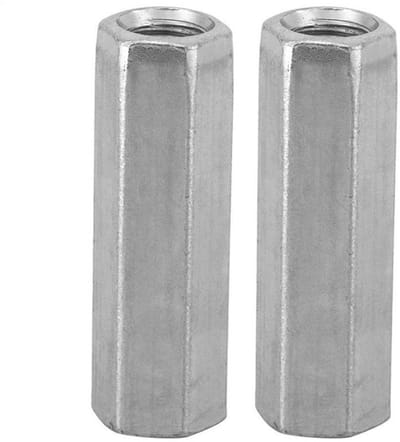 Dailygoody - M8 Carbon Staal Lange Staaf Moer - Hoge Sterkte - 10