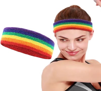 Hoofdband I Hoofdbandje I Zweetband I Zweetbandjes I Hoofd I Sportbandje I Gay Pride I Regenboog