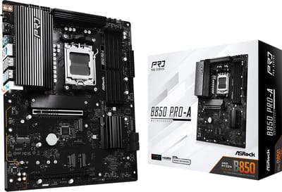 ASRock B850 Pro-A - Moederbord - ATX - AMD B850 - Socket AM5 - DDR5 - Realtek ALC897 - Realtek 2.5G LAN