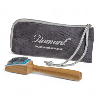 Diamant HW10910 Opruwborstel - Voor optimale grip op de dansvloer - Dansschoenen Borstel - Suède Zool Schoenborstel - Staalborstel voor dansschoenen - Onderhouden van suède zolen - Meer grip op de dansvloer