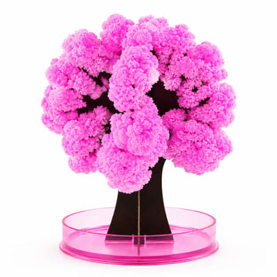 Magic Sakura Kristalboom – Roze Kersenbloesem Boom – DIY Papierboom met Magische Vloeistof – Paper Tree Blossom – Sakura Decoratie – Creatief Hobbypakket – Japanse Bloesemboom – Bureau Decoratie, Kamerdecoratie & Origineel Cadeau
