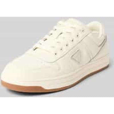 Sneakers van echt leer met logodetail model 'Uddent'