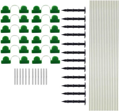 Tuinhoepel Plantentunnel Set - Kasframe Boogset - Planten Beschermen - Zelf Montage - 90 stuks - Zoals afgebeeld