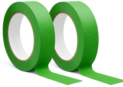 Premium Verf Tape 48 mm x 50 m, Crepe Papier Plakband voor Schilderen, Knutselen en Bescherming