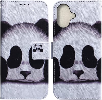 BookCover Etui Hoes Mapje geschikt voor iPhone 16 - Panda