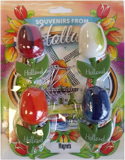 Magneet tulpen 4 stuks