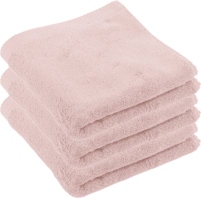 Tiseco Home Studio - Handdoek DELUX - - SET/3 - 100% katoen - 550 g/m² - 100% katoen - superzacht en zeer absorberend - 50x100 cm - Roze