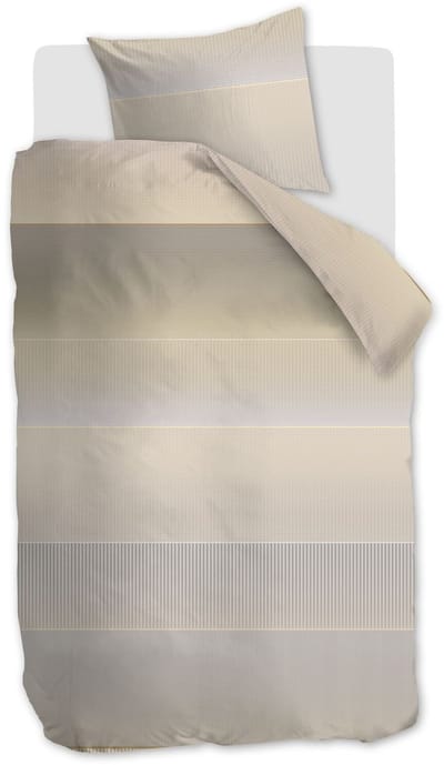 Kardol Abstract dekbedovertrek - Eenpersoons - 140 x 200/220 cm - Naturel