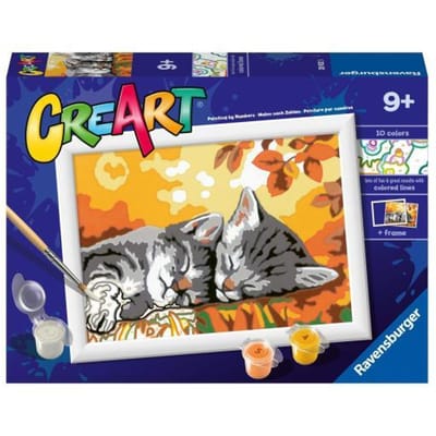 Ravensburger CreArt Autumn Kitties - Schilderen op nummer voor kinderen