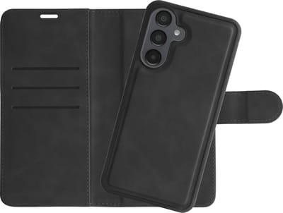 Cazy hoesje geschikt voor Samsung Galaxy A36 / A56 Hoesje met Pasjeshouder - Uitneembare 2-in-1 Premium Bookcase - Zwart