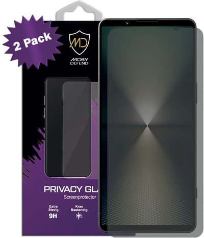 2-Pack MobyDefend Screenprotectors - Geschikt voor Sony Xperia 1 VI - HD Privacy Glass Screensavers