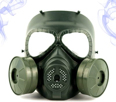 Bovista Airsoft Masker - Full Face - Met Bril - Helm - Paintball - Tactical Helm - Groen - 2 Filters