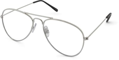 Leesbril Croon Pilot-Shiny silver-+1.00