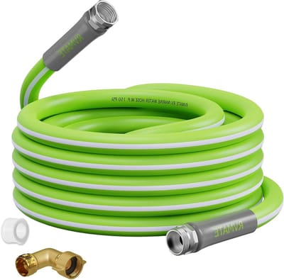 Water Slang - Drinkwater Slang - Kamperen en Tuin - Loodvrije Koppelingen - 10.7 Meter - Groen